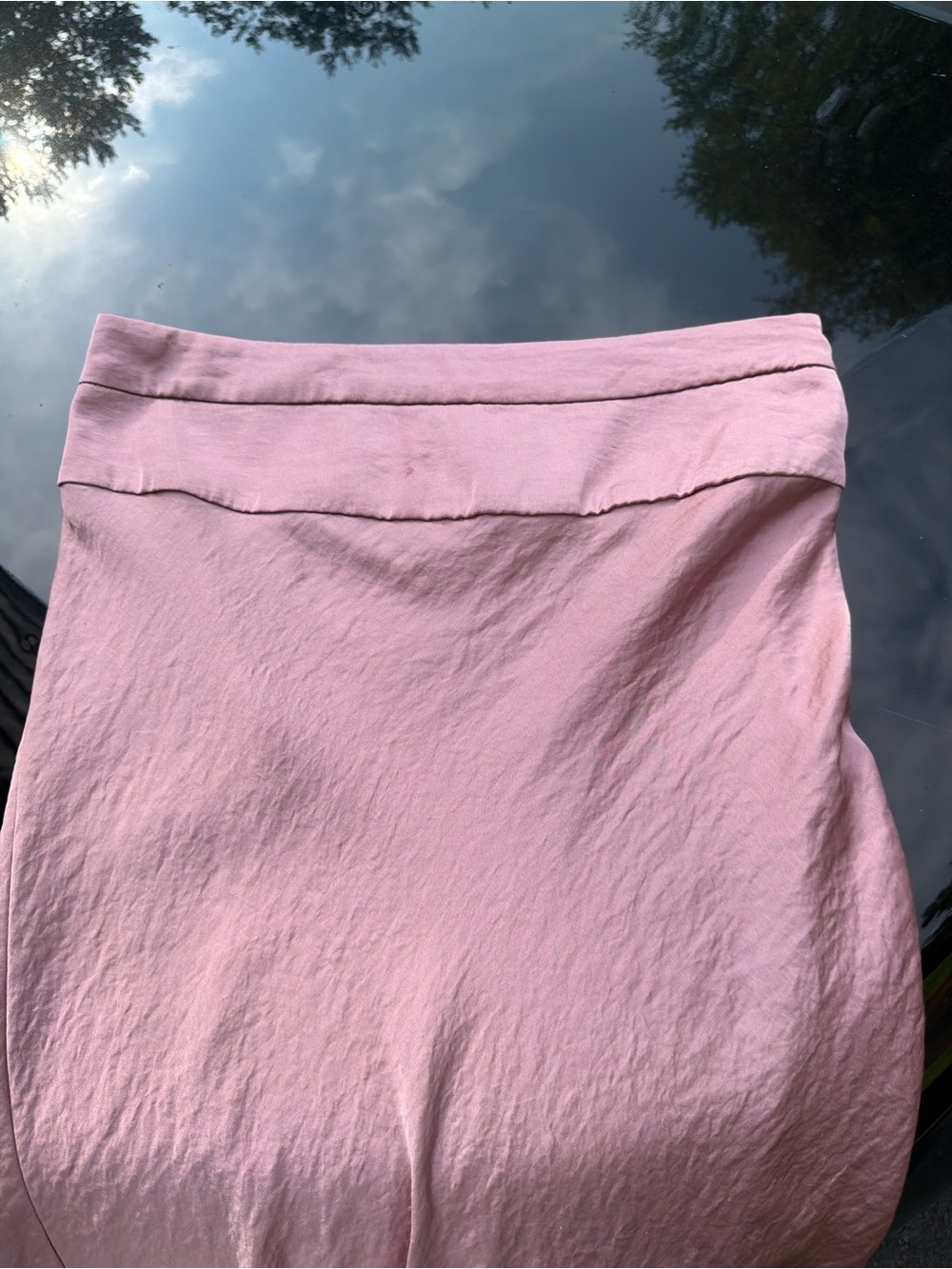 Free People Dusty Pink Pencil Skirt - Sleek Waistband
